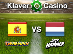 Slot wedstrijd Nederland vs Spanje bij Klaver Casino